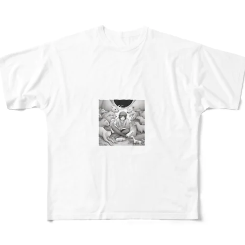 動物愛好家 All-Over Print T-Shirt