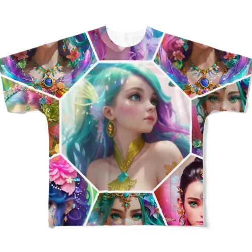  mermaid paradise  All-Over Print T-Shirt