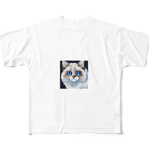 ドット絵のラグドール All-Over Print T-Shirt