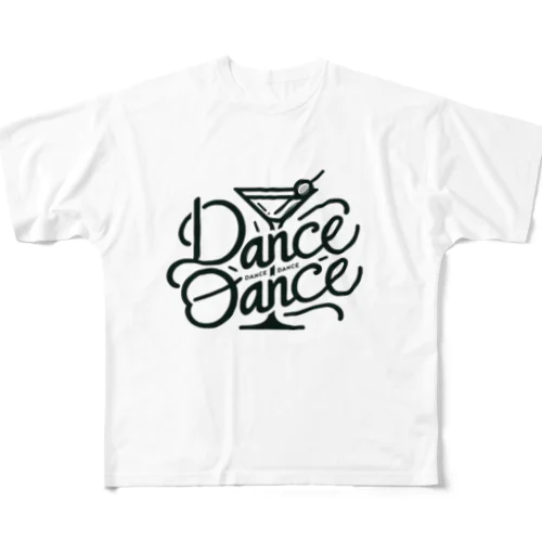 DANCE DANCE DANCE  フルグラフィックTシャツ