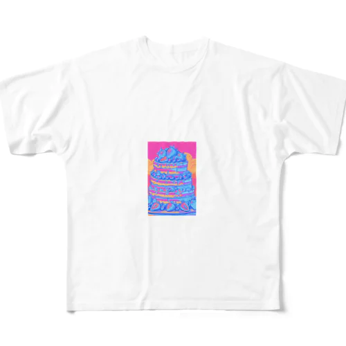 火星のケーキタワー All-Over Print T-Shirt