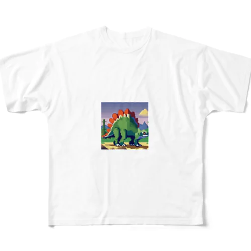 ステゴサウルス All-Over Print T-Shirt