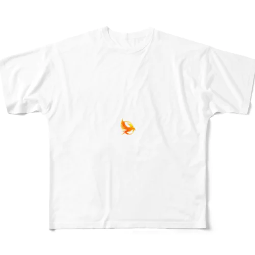 火の鳥/ロゴ All-Over Print T-Shirt