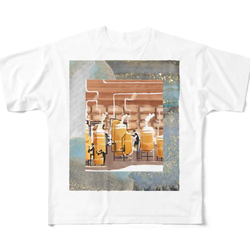 ビール製造① All-Over Print T-Shirt