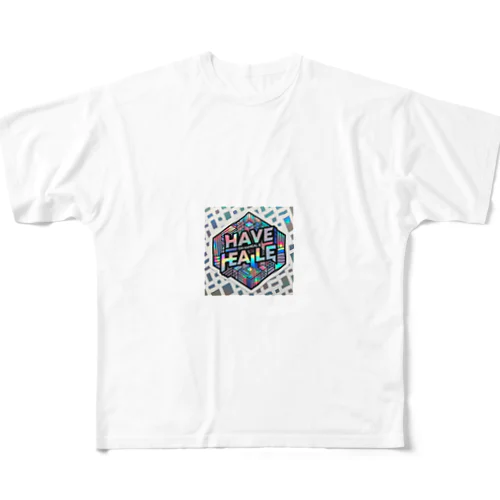 ホロジオメトリック All-Over Print T-Shirt