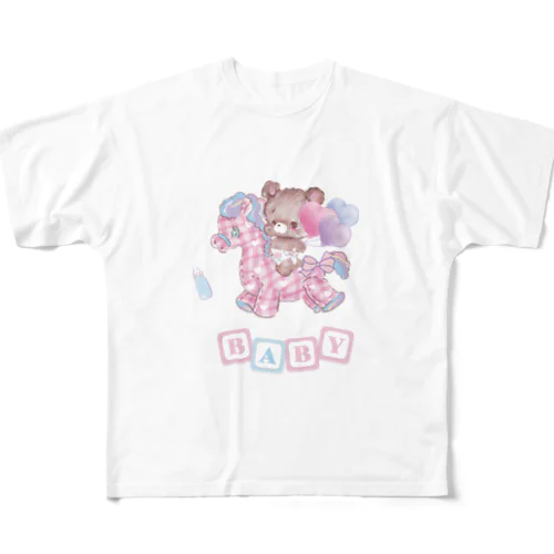 いたずらBABYくま フルグラフィックTシャツ