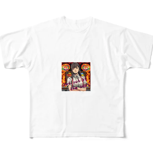 パチスロ！ベガ立ちハイエナ All-Over Print T-Shirt