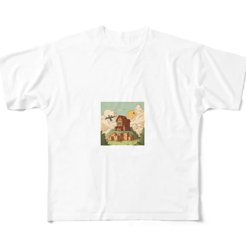 ダンボールの可愛いイラスト All-Over Print T-Shirt