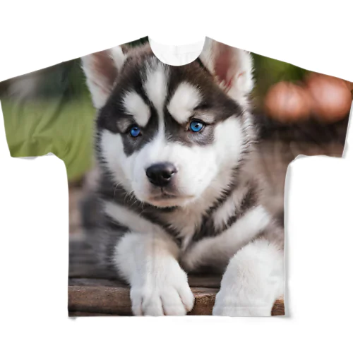 シベリアンハスキーの子犬のグッズ All-Over Print T-Shirt