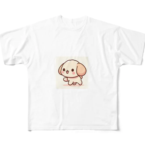 ゆる犬の、森谷さん All-Over Print T-Shirt