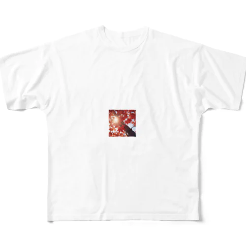 もみじ フルグラフィックTシャツ