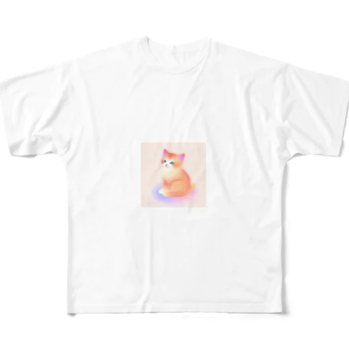 こねこ フルグラフィックTシャツ