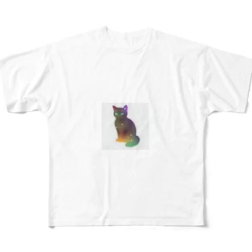 くろねこ フルグラフィックTシャツ