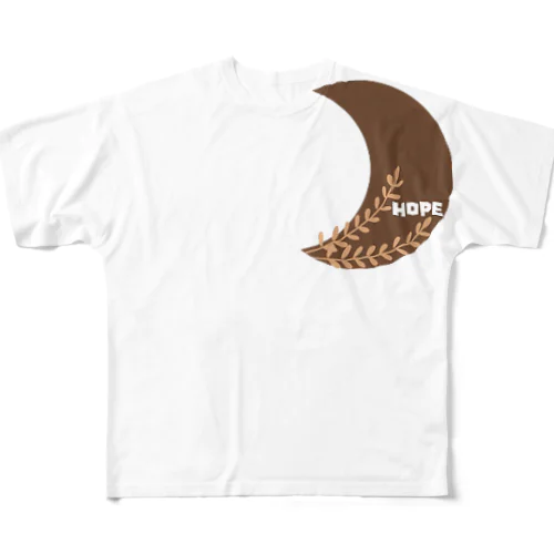 HOPE MOON フルグラフィックTシャツ