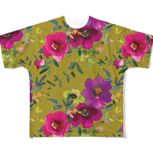 flower（P22-P3） All-Over Print T-Shirt