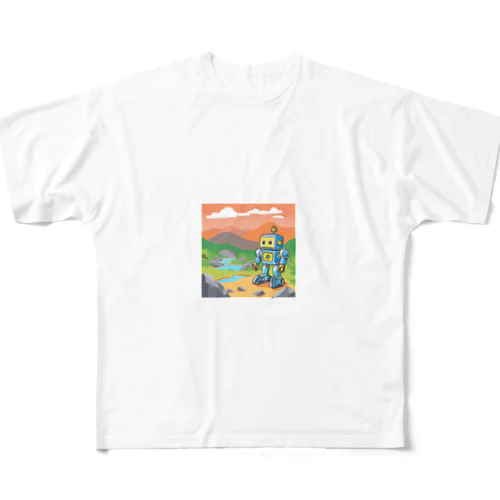 岩手の銀山探索ロボット フルグラフィックTシャツ