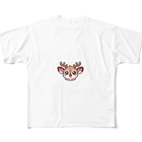 エゾシカくん All-Over Print T-Shirt