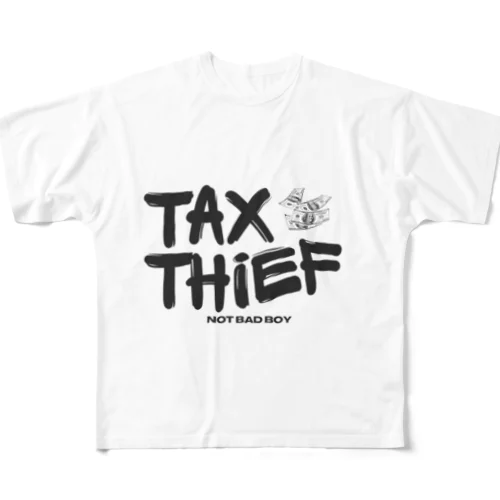 tax thief　(税金泥棒) All-Over Print T-Shirt