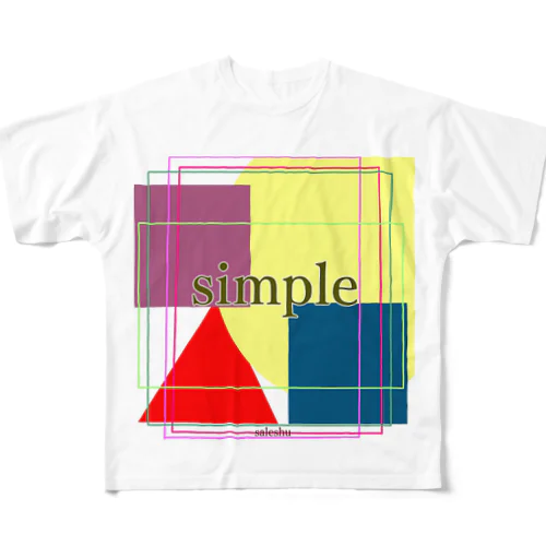 simple6 フルグラフィックTシャツ