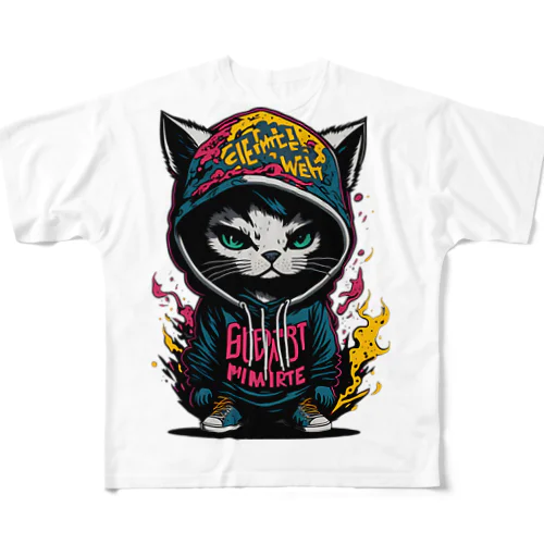 ちびネコ All-Over Print T-Shirt