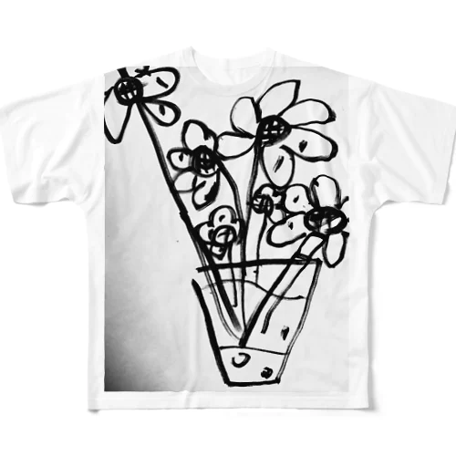 flower All-Over Print T-Shirt