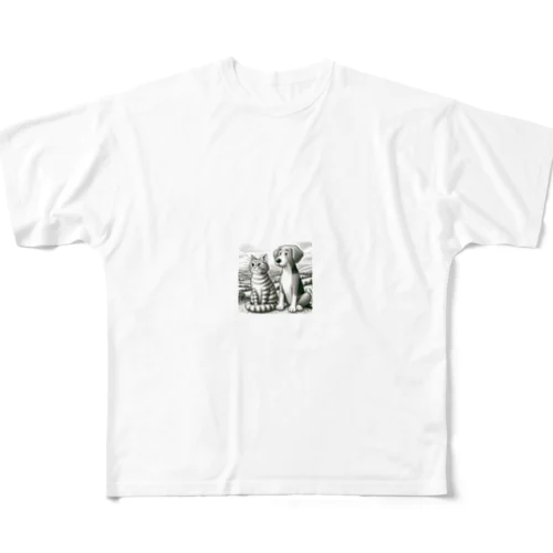 トムとリリー All-Over Print T-Shirt