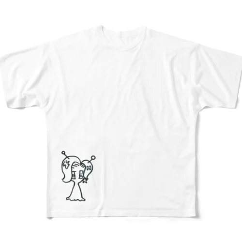 宇宙軟体生物 All-Over Print T-Shirt