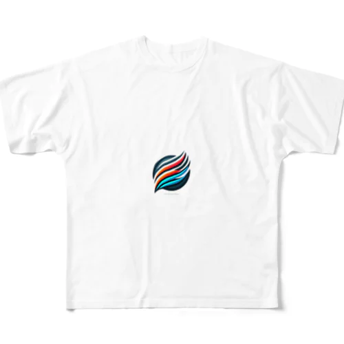 ロゴ フルグラフィックTシャツ