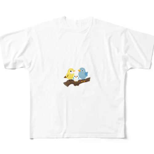 3羽の小鳥 その2 All-Over Print T-Shirt