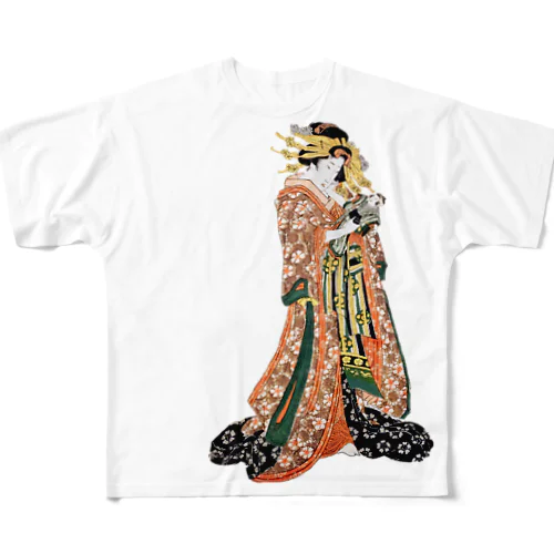 東都名所両国橋之涼 All-Over Print T-Shirt