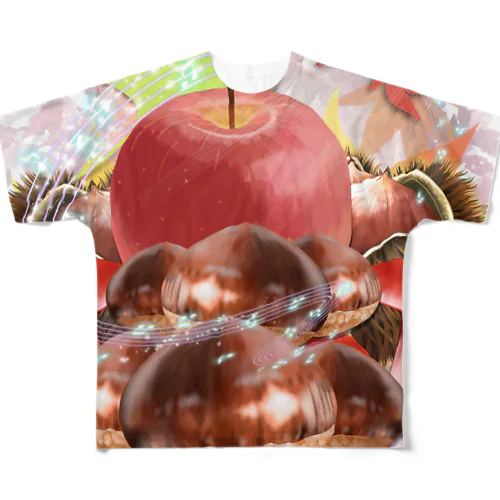 autumn harvest フルグラフィックTシャツ