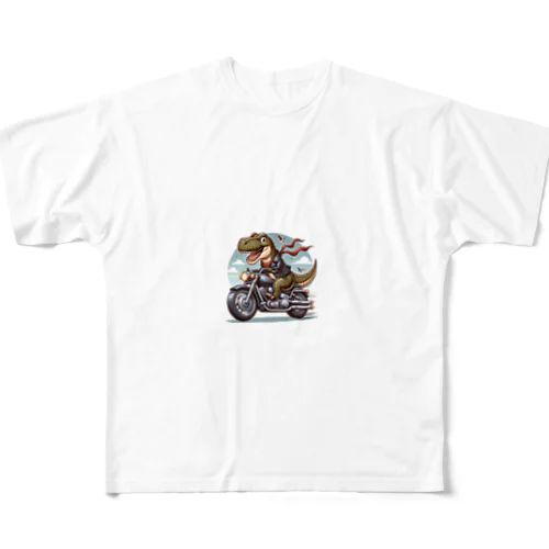 かわいい恐竜のイラストグッズ All-Over Print T-Shirt