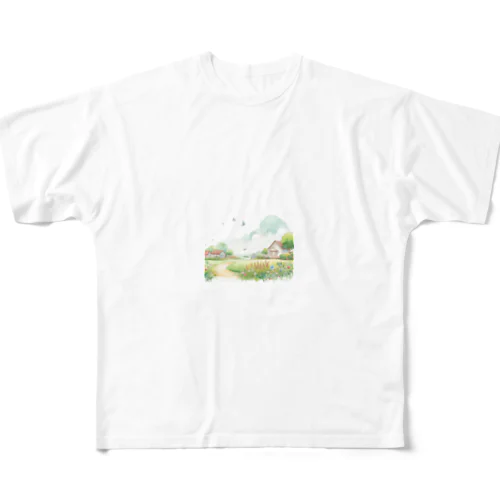 畑のカラーイラスト All-Over Print T-Shirt