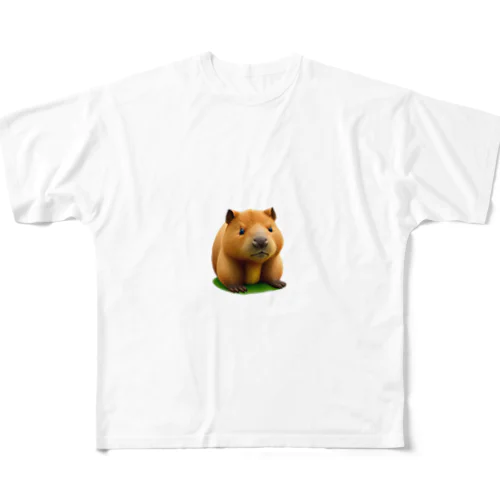 カピバラ フルグラフィックTシャツ