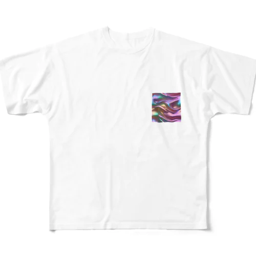 オーロラシルク All-Over Print T-Shirt