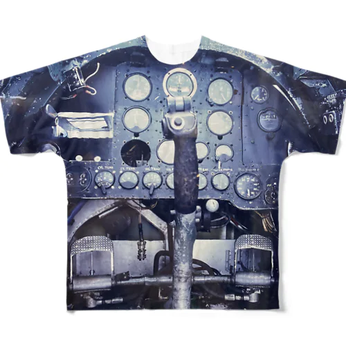 零戦のコックピット All-Over Print T-Shirt