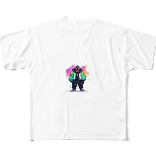 ストリートゴリラ (Street Gorilla) フルグラフィックTシャツ