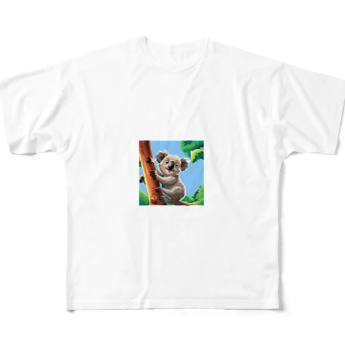 【コアラ】ドット絵あにまるさん フルグラフィックTシャツ
