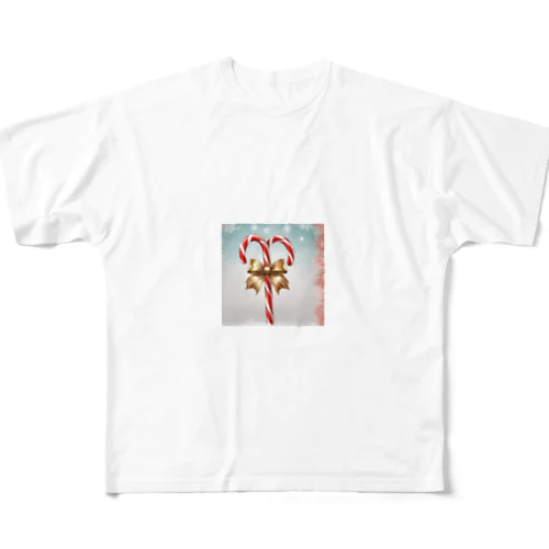 キャンディケイン（Candy Cane） All-Over Print T-Shirt