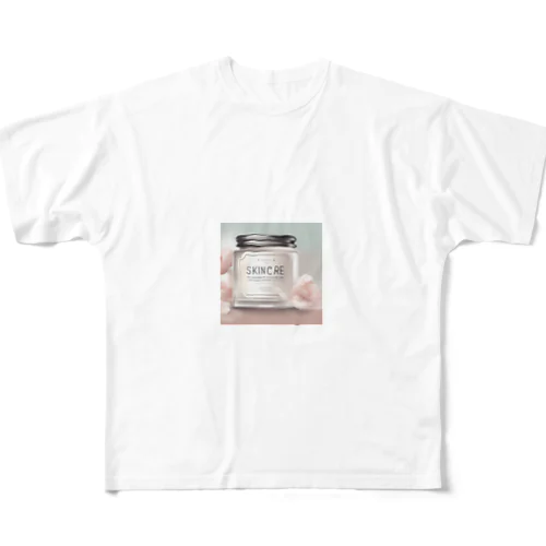 スキンケアクリーム（Skincare Cream） フルグラフィックTシャツ