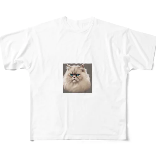 ペルシャキャット（Persian Cat） All-Over Print T-Shirt