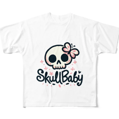 キュートで可愛いSKULLBABY All-Over Print T-Shirt