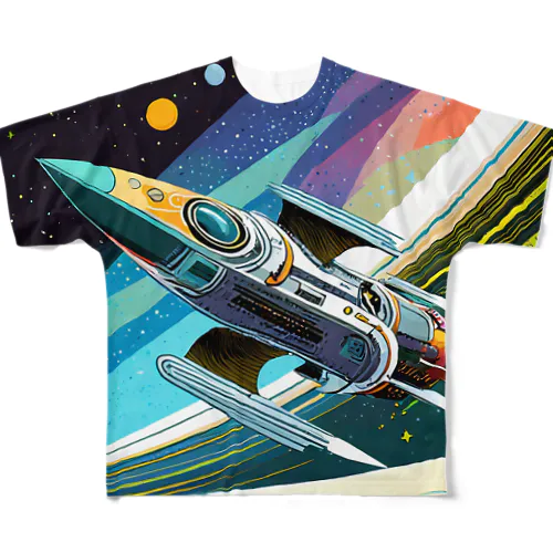 宇宙風 フルグラフィックTシャツ