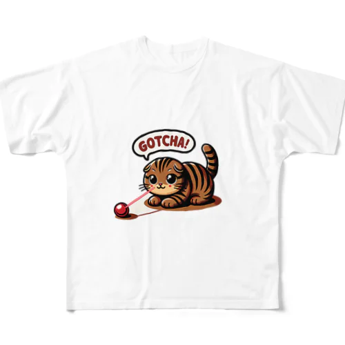 まる耳ねこのほっこり時間 All-Over Print T-Shirt