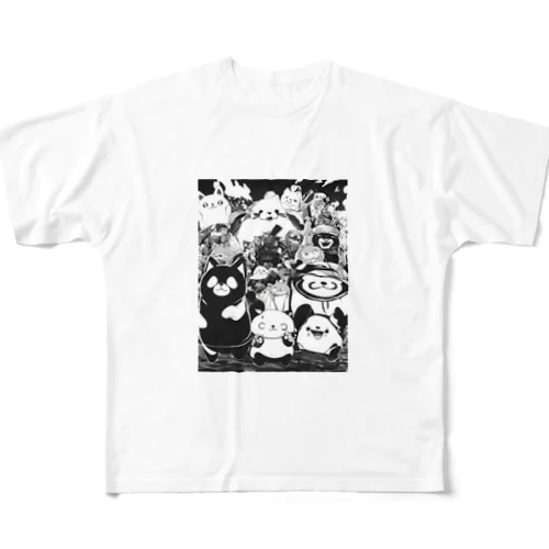 アニメ化ワンコ集合 All-Over Print T-Shirt