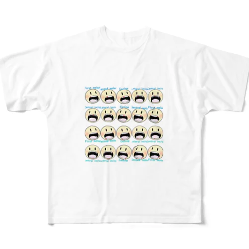 Cherish family memories（Baby teeth） フルグラフィックTシャツ