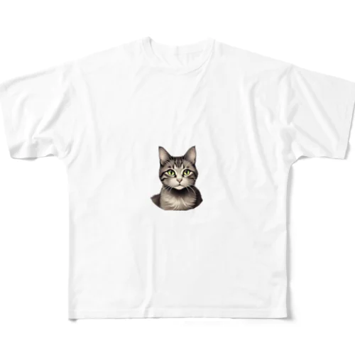 猫シリーズ フルグラフィックTシャツ