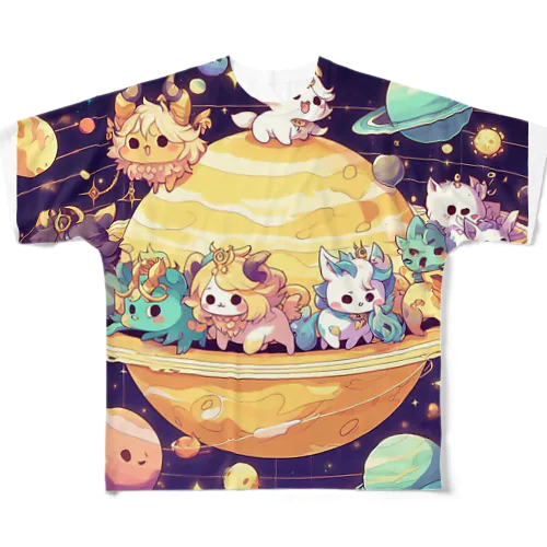 惑星はーもにーず-2 フルグラフィックTシャツ