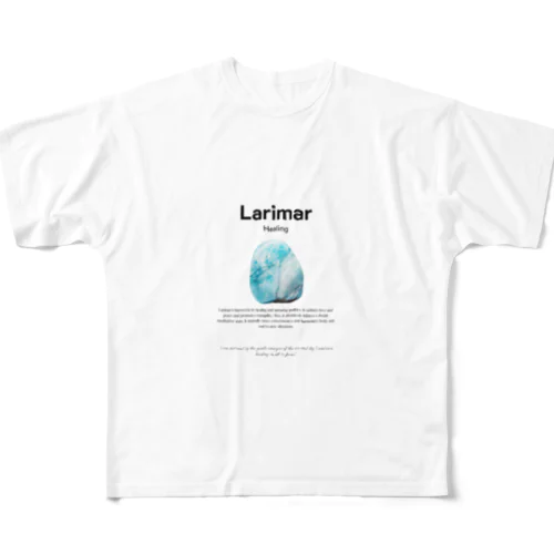 ラリマー・ヒーリング・ストーン All-Over Print T-Shirt