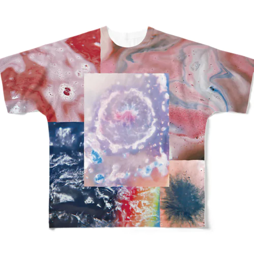入浴剤の宇宙 フルグラフィックTシャツ